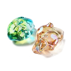 Гальванические фигурки стеклянных сердец k9&nbsp;GLAA-B016-02