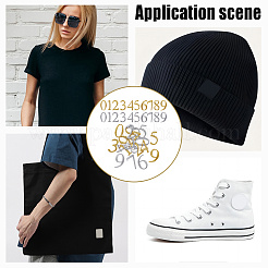 2 комплект аппликаций из полиэстеровой металлизированной нити двух цветов&nbsp;PATC-NB0001-19