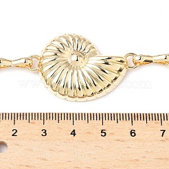 Летняя железная цепь-цепочка в виде ракушки для женщин&nbsp;LS-AJEW-G067-01G