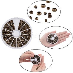 Зажимные бусины из латуни&nbsp;KK-PH0035-29AB