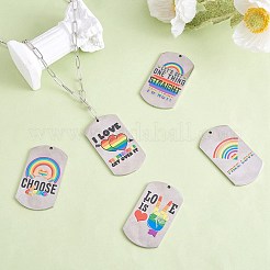 6 шт. 6 стильных больших подвески из нержавеющей стали Pride 201&nbsp;STAS-SZ0003-10