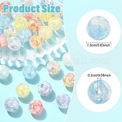 14 шт. 7-х цветная прозрачная смола с пайетками&nbsp;RESI-YW0006-12