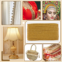 Ажурная гофрированная кружевная лента&nbsp;OCOR-WH0080-12