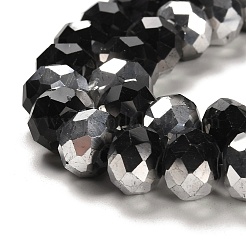 Стеклянные бусины с гальваническим покрытием &nbsp;GR12MMY-27S