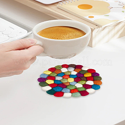 1 шт. круглые подставки под мячи из шерстяного фетра&nbsp;AJEW-LP0005-94