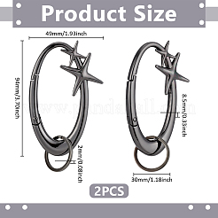 2 шт. Кольца пружинные затворные из сплава&nbsp;FIND-UN0010-10B