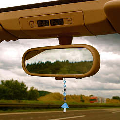 6 шт. 6-цветная смоляная подвеска в виде гриба/дурного глаза/цветка&nbsp;HJEW-DC0001-10