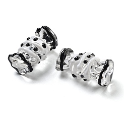 Прозрачные бусины из акриловой эмали&nbsp;OACR-P027-01F