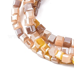 Стеклянные бусины с гальваническим покрытием &nbsp;EGLA-F121-FR-B04