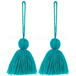 6 шт. подвесные украшения с кисточками из акриловых волокон&nbsp;HJEW-CP0001-31B