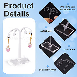 1 комплект акриловых сережек-башенок&nbsp;EDIS-TA0001-003D