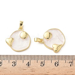 Латунь эмаль подвески&nbsp;KK-P334-03G-02