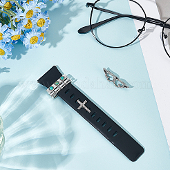 1 шт. крестообразный цинковый сплав со стразами для крепления ремешка для часов&nbsp;FIND-AR0006-58