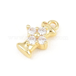 Латунные микропаве прозрачные кубические циркониевые подвески&nbsp;KK-Z151-18G-I