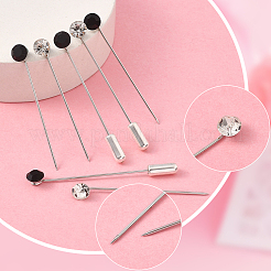 1 набор железных брошей со стразами&nbsp;AJEW-SC0031-23B