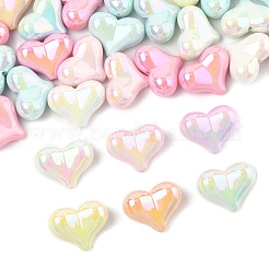 40шт УФ-покрытие непрозрачные акриловые бусины&nbsp;OACR-FS0002-20