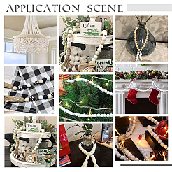 760шт 6 стиля бусины из натурального дерева&nbsp;WOOD-PH0002-86