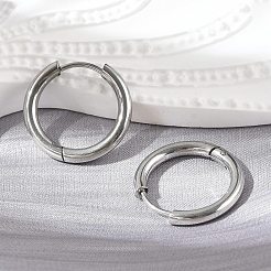 Фурнитура для сережек-колец huggie hoop из нержавеющей стали 201&nbsp;STAS-F149-33P-B