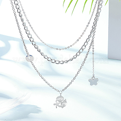 12 шт. подвески из нержавеющей стали 304 двух цветов&nbsp;STAS-UN0051-57