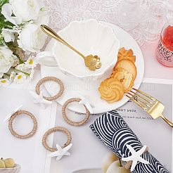 12 шт. кольца для салфеток в виде морской звезды из смолы&nbsp;DIY-GO0002-95