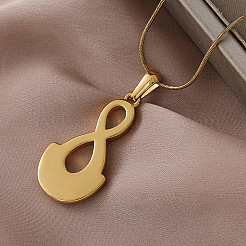 Минималистичные ожерелья из хирургической нержавеющей стали 316 с прозрачным стеклом в форме тыквы с одним символом для женщин&nbsp;HP6344