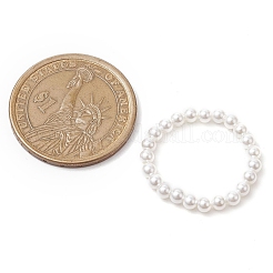 Круглые жемчужные бусины-эластичные кольца для женщин RJEW-JR00761