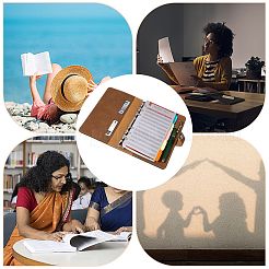 Портативный карманный блокнот А6 с пряжкой и отделкой из искусственной кожи&nbsp;AJEW-WH20001-45C