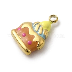 Подвески из нержавеющей стали 304 с эмалью&nbsp;STAS-I355-12G-02