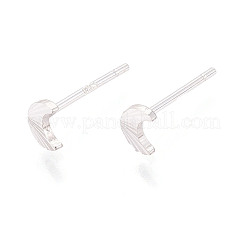 925 стерлингового серебра серьги стержня&nbsp;STER-N017-12C-S