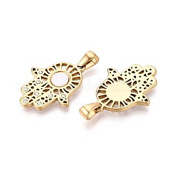 Подвески-хамса из нержавеющей стали 304 с кристаллами&nbsp;STAS-T071-14G