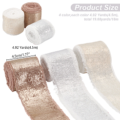 3 цвет полиэстеровые ленты горячего тиснения с потертостями&nbsp;SRIB-AR0001-20