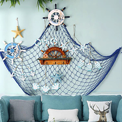 5 шт. 5 стиля средиземноморского стиля подвесные украшения из натурального дерева&nbsp;HJEW-PH0001-36