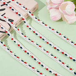 10 ярд полиэстеровых лент для помпонов с кисточками&nbsp;DIY-AR0004-06