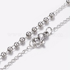 Не тускнеющие четки из нержавеющей стали 304&nbsp;NJEW-I205-14P