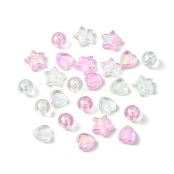 120шт 6 стиля экологически чистые прозрачные акриловые бусины&nbsp;TACR-YW0001-89