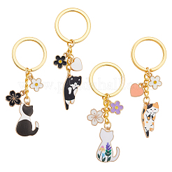 Брелок из эмали из сплава 4 шт.&nbsp;KEYC-SC00013