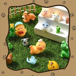 15шт 15 стиля смоляные 3D фигурки животных&nbsp;RESI-YW0001-94