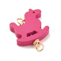 Окрашенные аэрозольной краской деревянные соединительные шармы&nbsp;PALLOY-JF01427-02