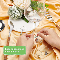 Наборы для самостоятельного изготовления подвесок для винных бутылок и бокалов&nbsp;DIY-BC0005-34