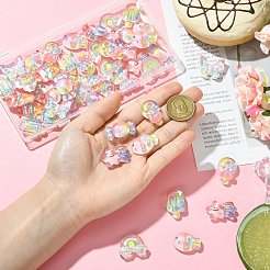 Кабошоны из прозрачной смолы&nbsp;RESI-CJ0004-79