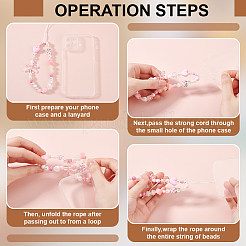 3 шт. 3 стиля ремешок для мобильного телефона с бусинами из смолы&nbsp;AJEW-AN0007-50