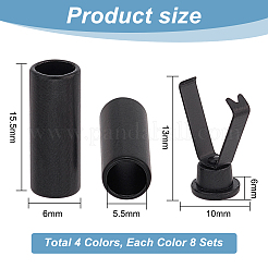 32 комплект защитных наконечников для шнурков из сплава 4 цветов&nbsp;FIND-PH0010-37