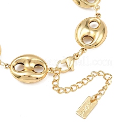 Браслеты-цепочки из нержавеющей стали 304 с кофейными зернами&nbsp;X-BJEW-D359-14B-G