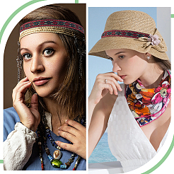 10 ярд полиэфирные ленты с вышивкой в этническом стиле&nbsp;OCOR-GA0002-69