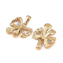 Подвески из нержавеющей стали 304 со стразами&nbsp;STAS-P438-18G