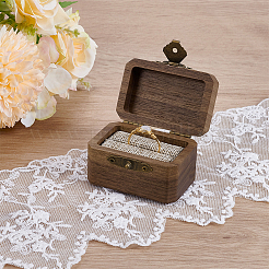 Прямоугольные деревянные коробки для показа чемпионских колец&nbsp;CON-WH0089-120