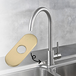 Овальные заглушки для отверстий под смесители из нержавеющей стали&nbsp;STAS-WH20001-18F-G