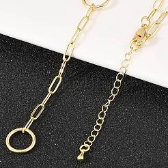 Латунные цепочки-скрепки и лариаты&nbsp;NJEW-H087-06F-G