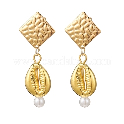 Ромбовидные пластиковые серьги-гвоздики ccb&nbsp;EJEW-JE06892