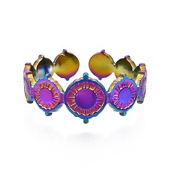 Кольцо-манжета из нержавеющей стали 304 с плоской круглой оберткой&nbsp;RJEW-N038-063